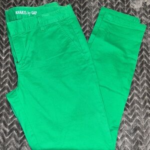Khakis by GAP Green Skinny Jeans